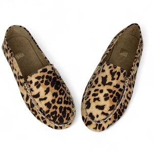 NWOT SHEIN Low-Cut Driving Slip On Cheetah Animal Print Loafers Shoes Size 11